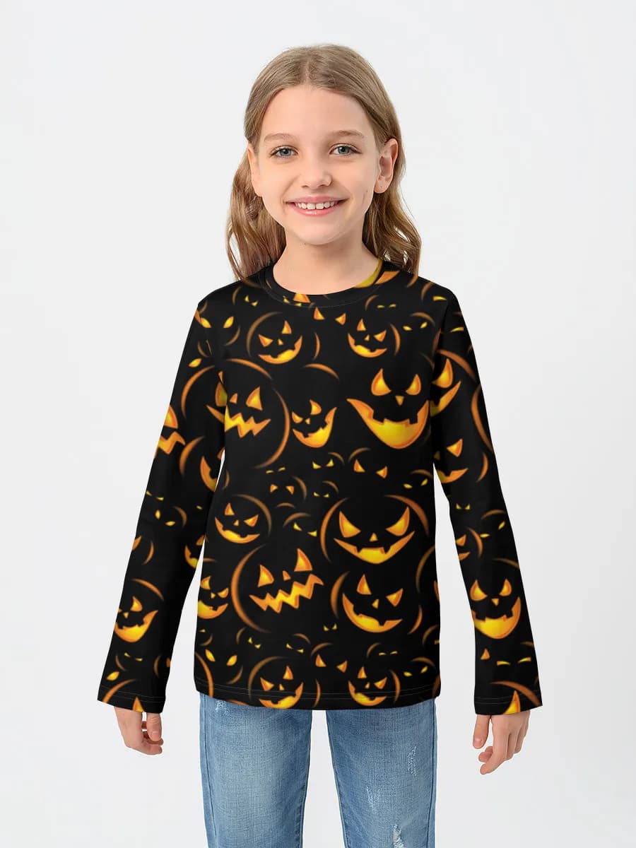 Baumwoll-Langarmshirt Mädchen