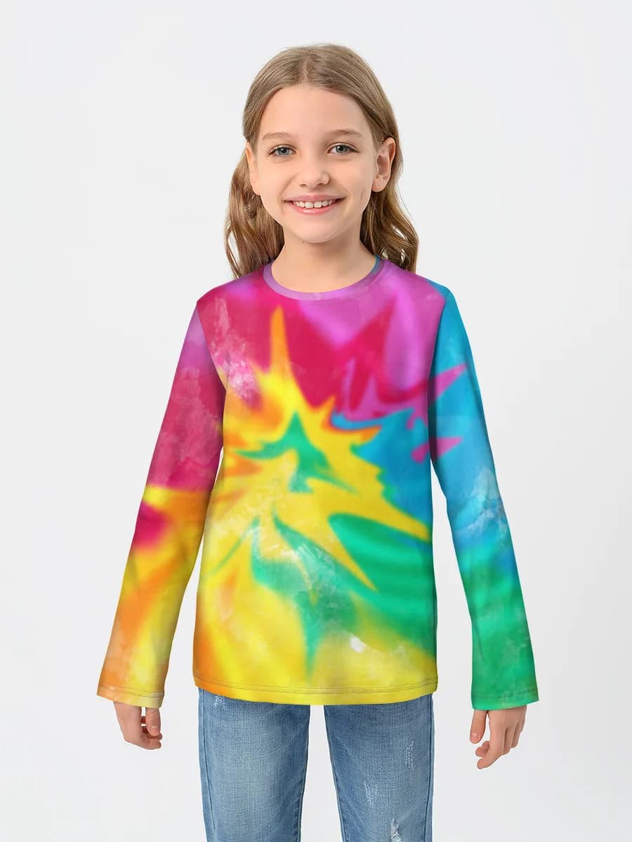Girls' cotton long sleeve shirt