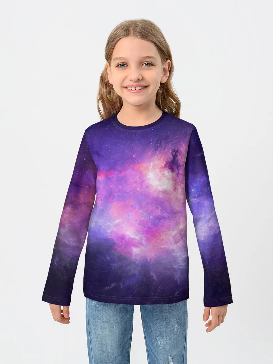 T-shirt manches longues coton fille