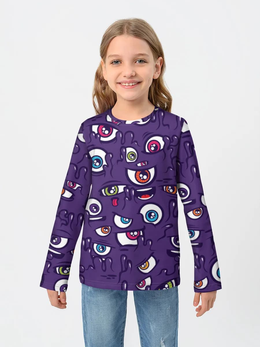 T-shirt manches longues coton fille
