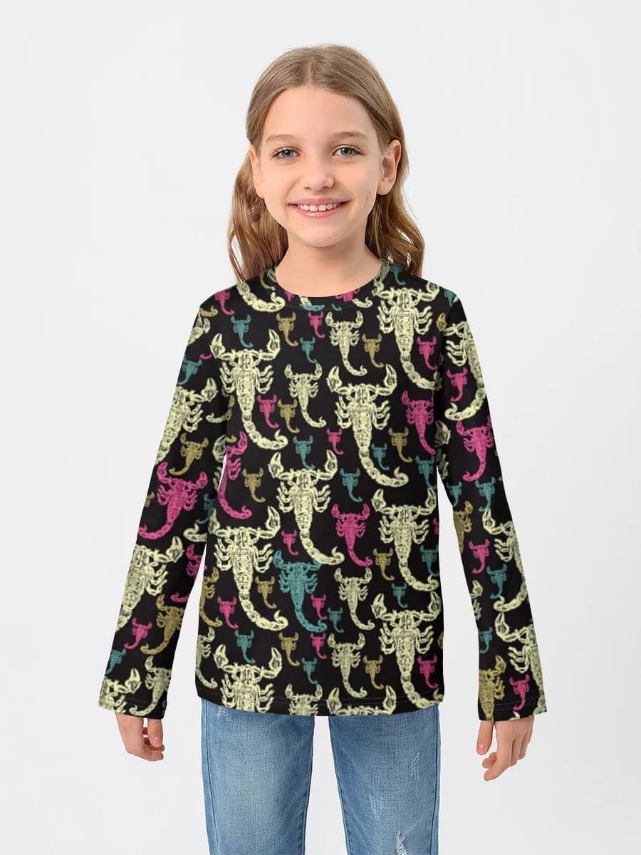 Baumwoll-Langarmshirt Mädchen