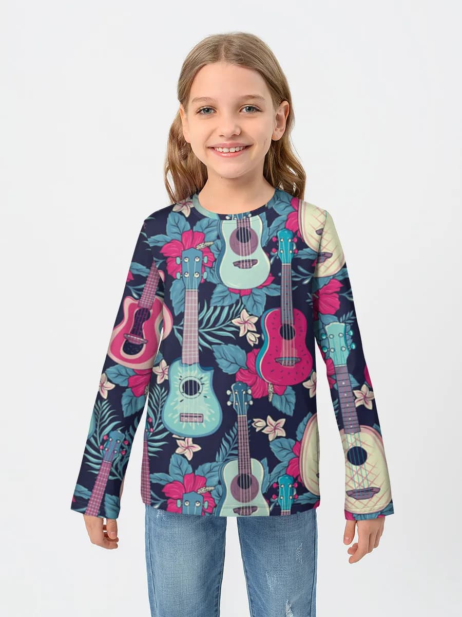 Camiseta Manga Larga de Algodón Niña