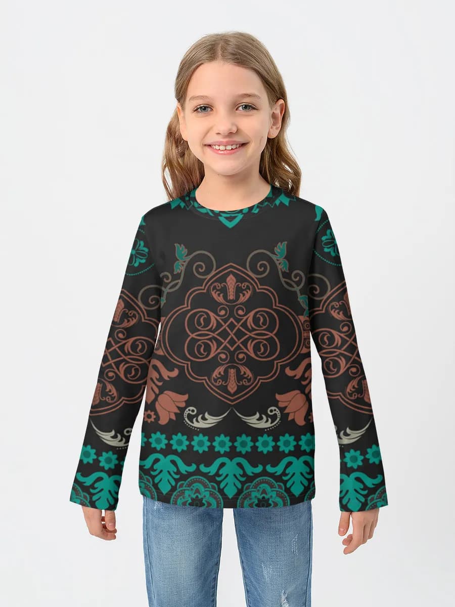 Camiseta Manga Larga de Algodón Niña