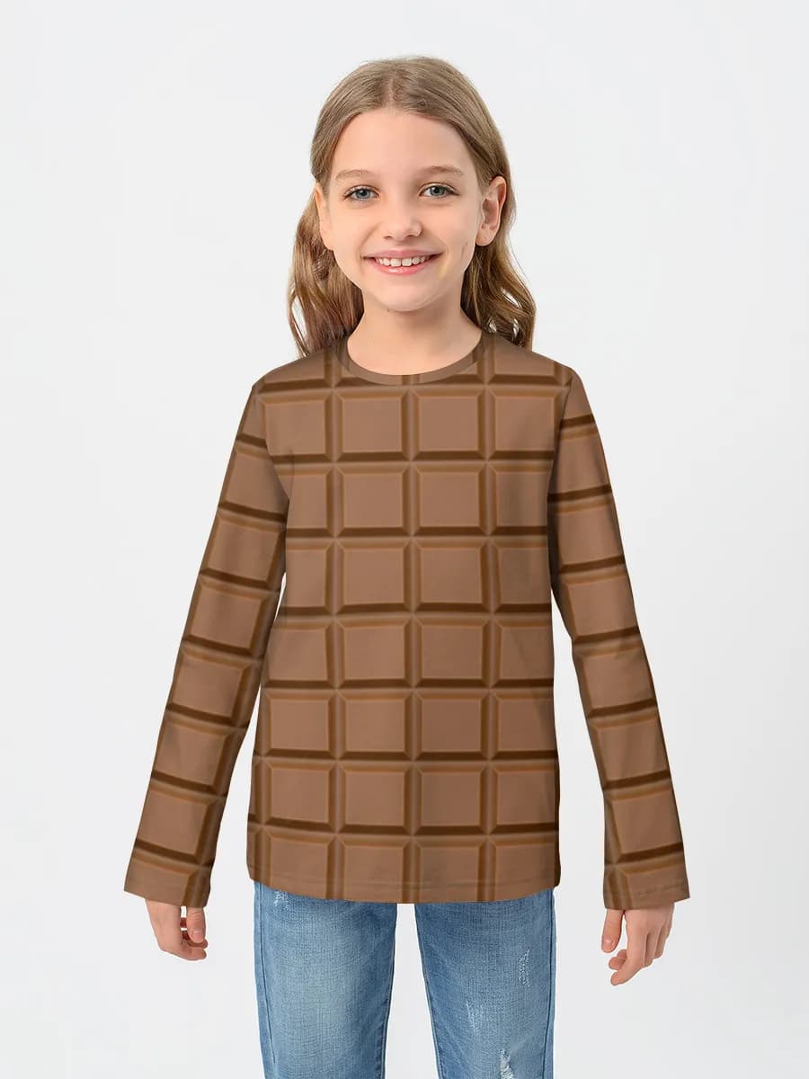 Camiseta Manga Larga de Algodón Niña