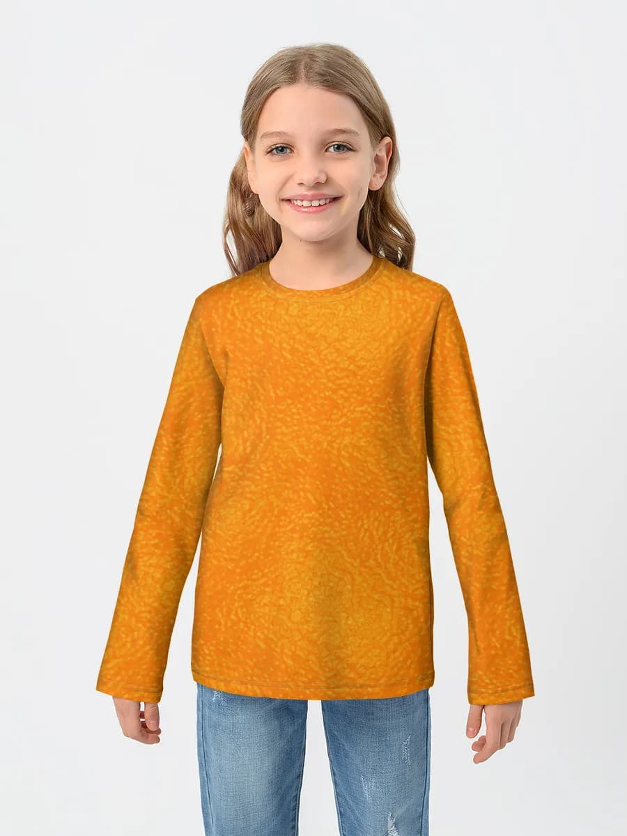 Girls' cotton long sleeve shirt
