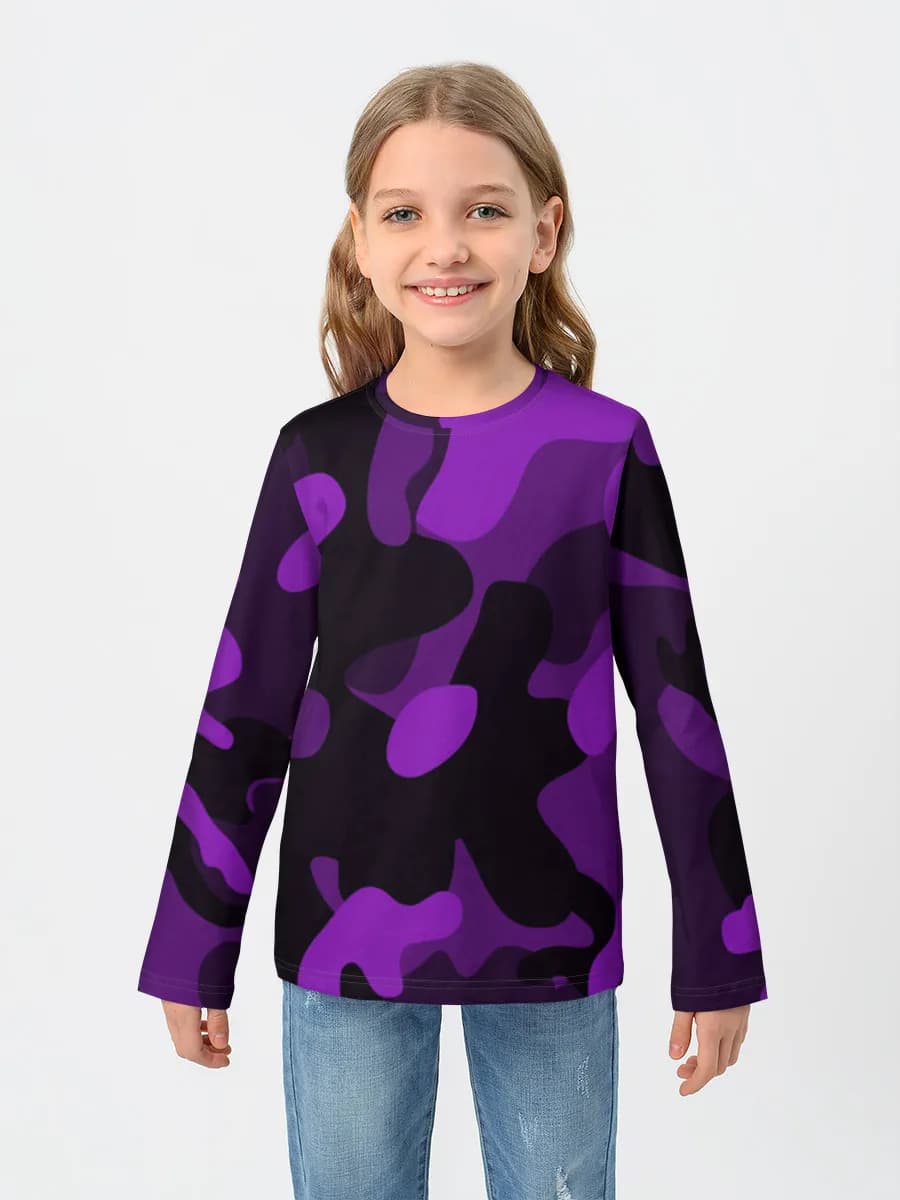 Baumwoll-Langarmshirt Mädchen