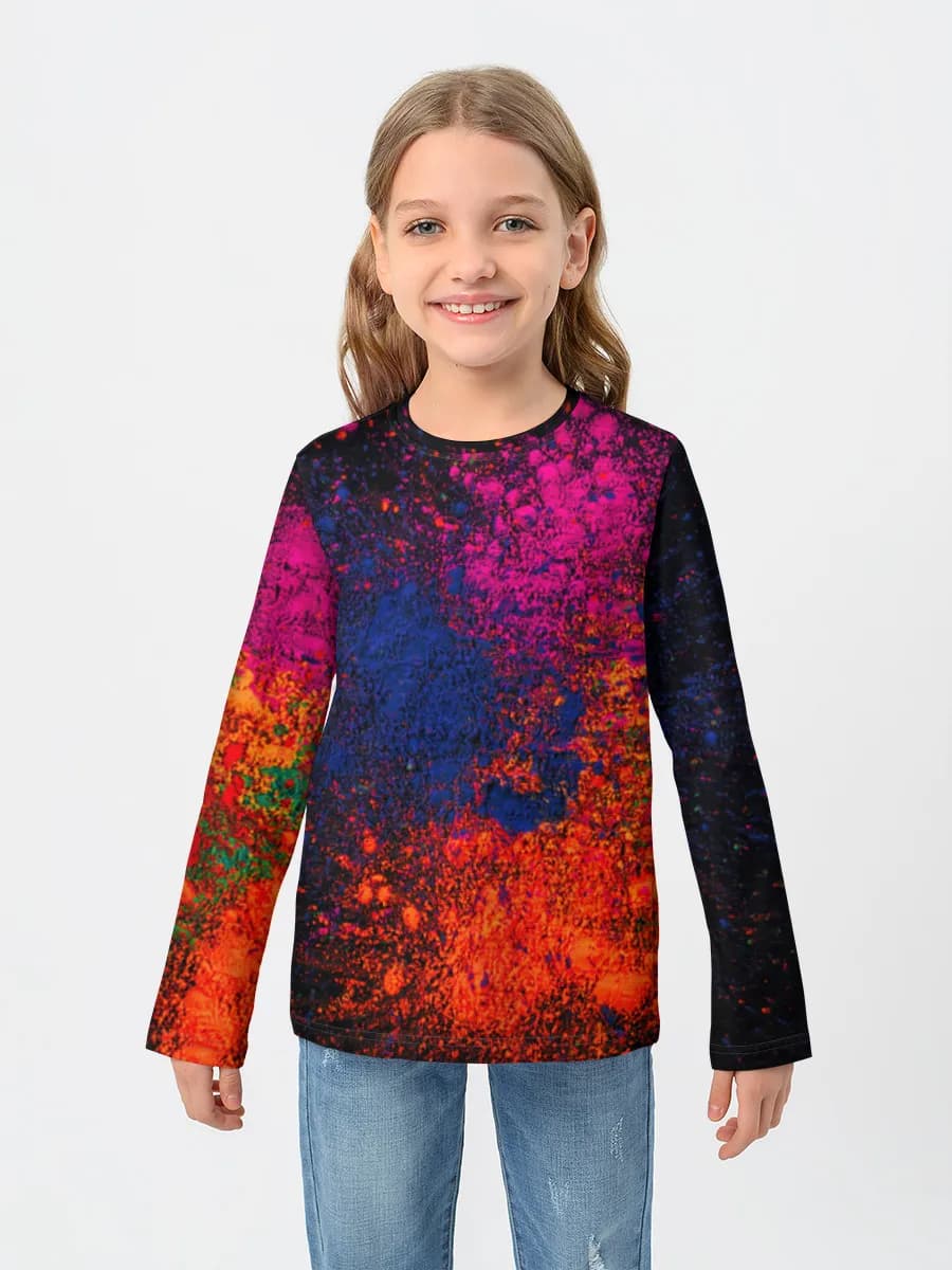 T-shirt manches longues coton fille