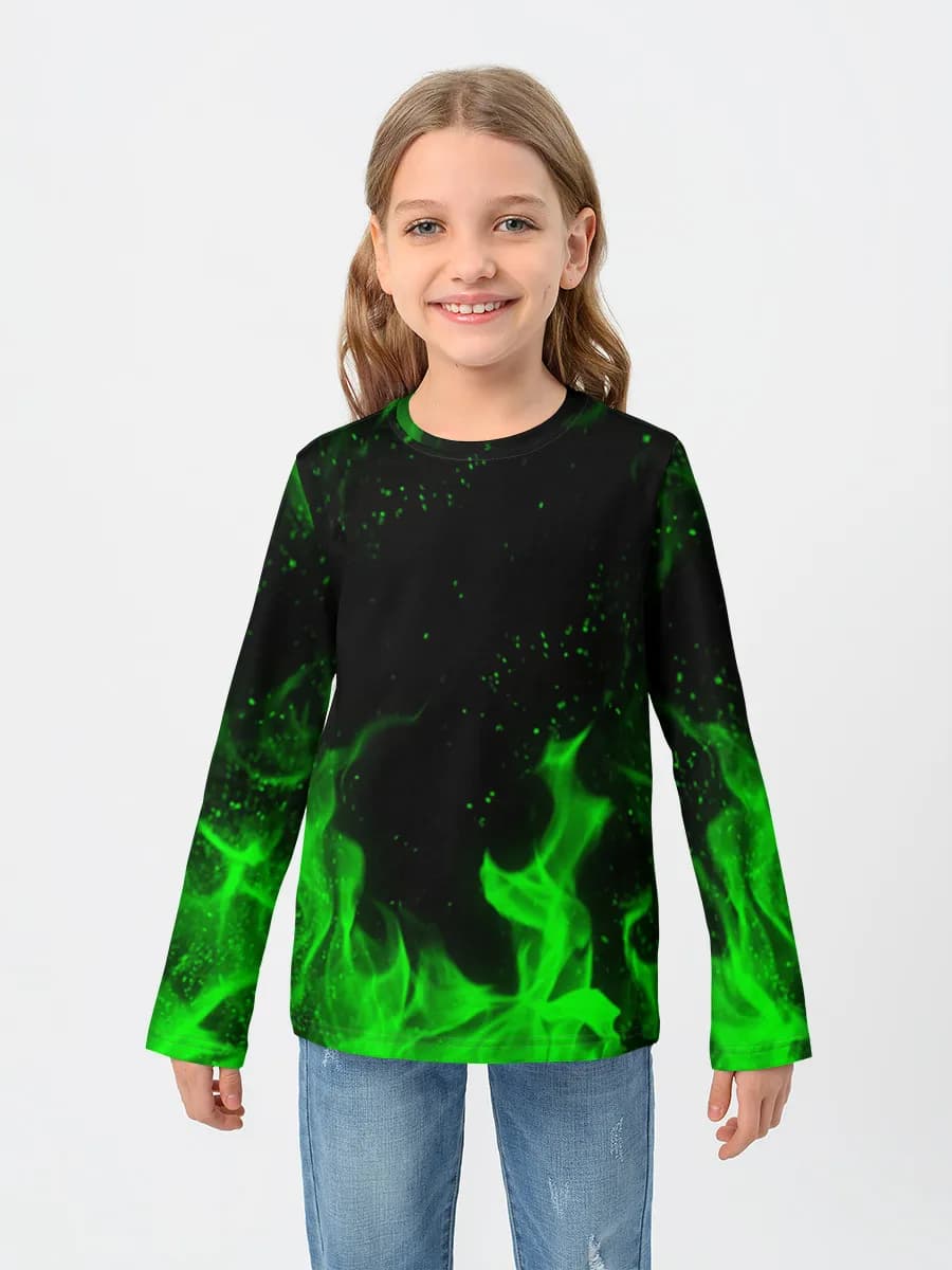 Camiseta Manga Larga de Algodón Niña