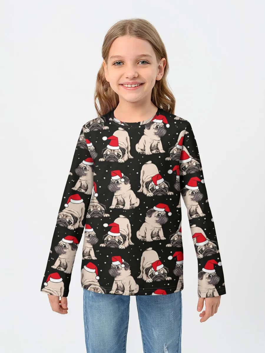 Baumwoll-Langarmshirt Mädchen