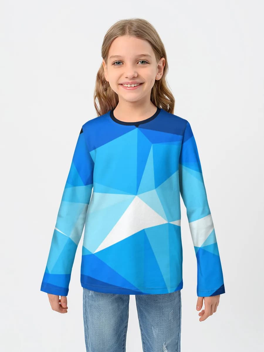 Baumwoll-Langarmshirt Mädchen