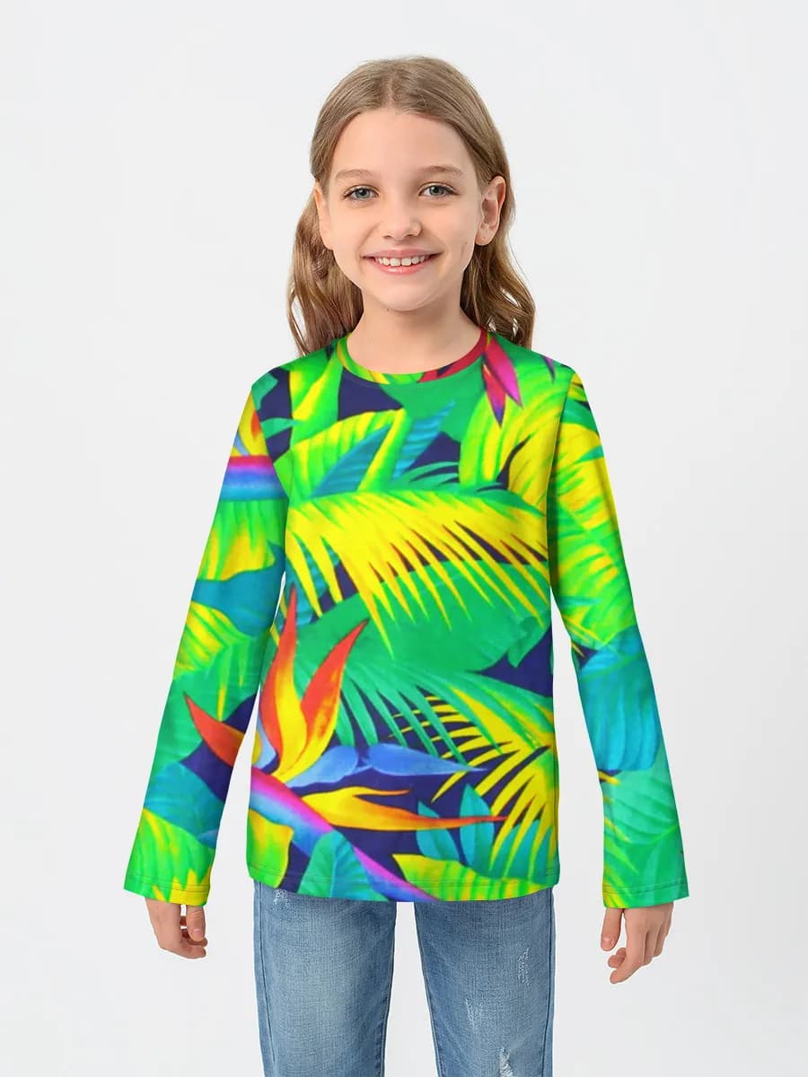 Baumwoll-Langarmshirt Mädchen