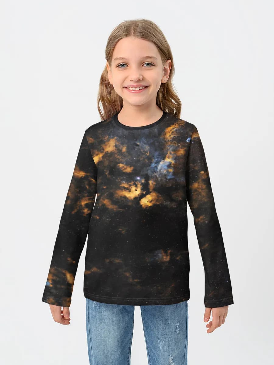 T-shirt manches longues coton fille