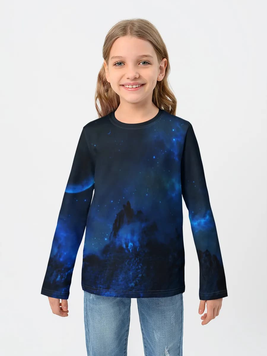 T-shirt manches longues coton fille