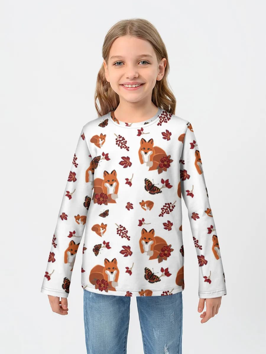 Camiseta Manga Larga de Algodón Niña