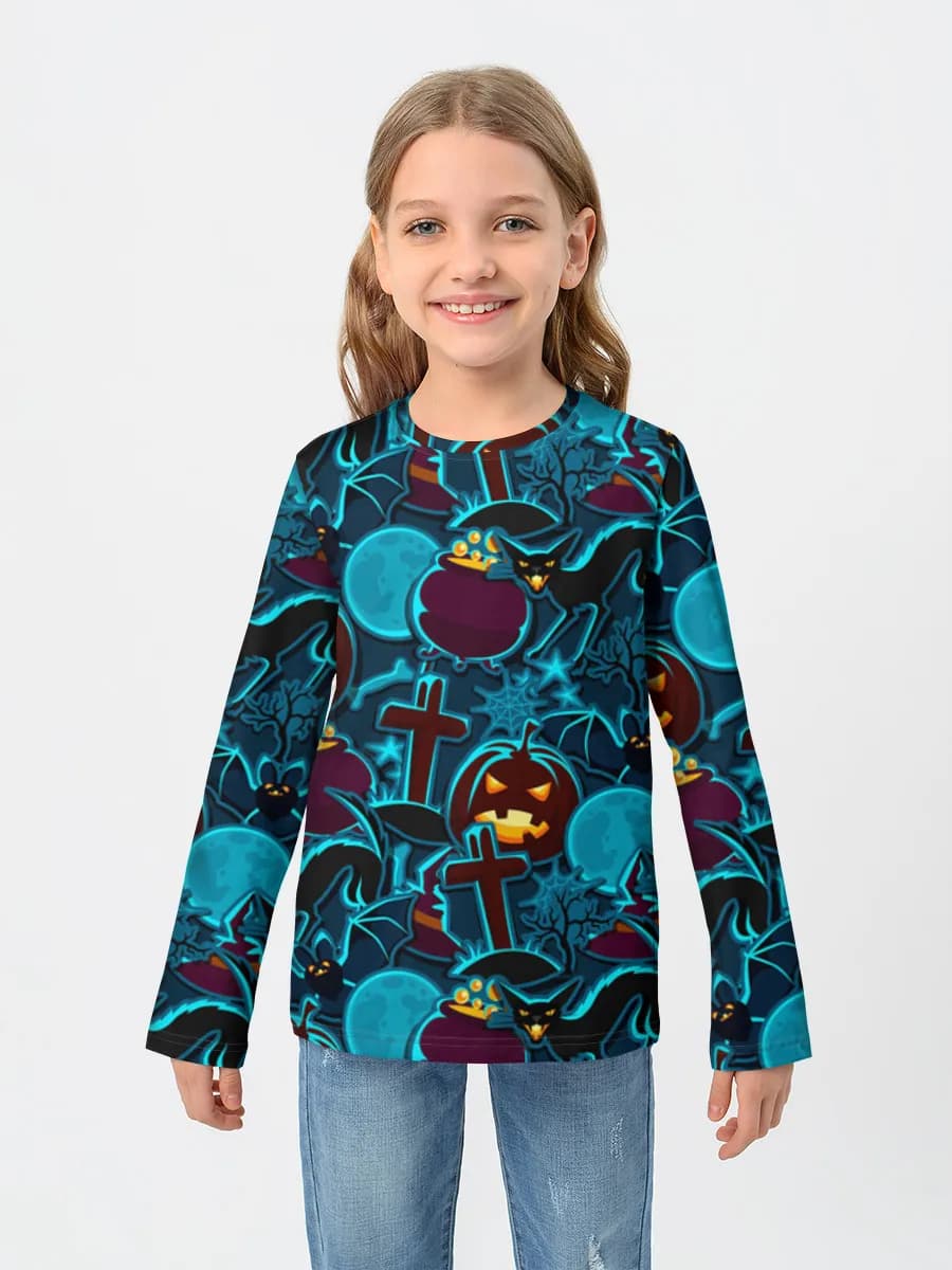 T-shirt manches longues coton fille