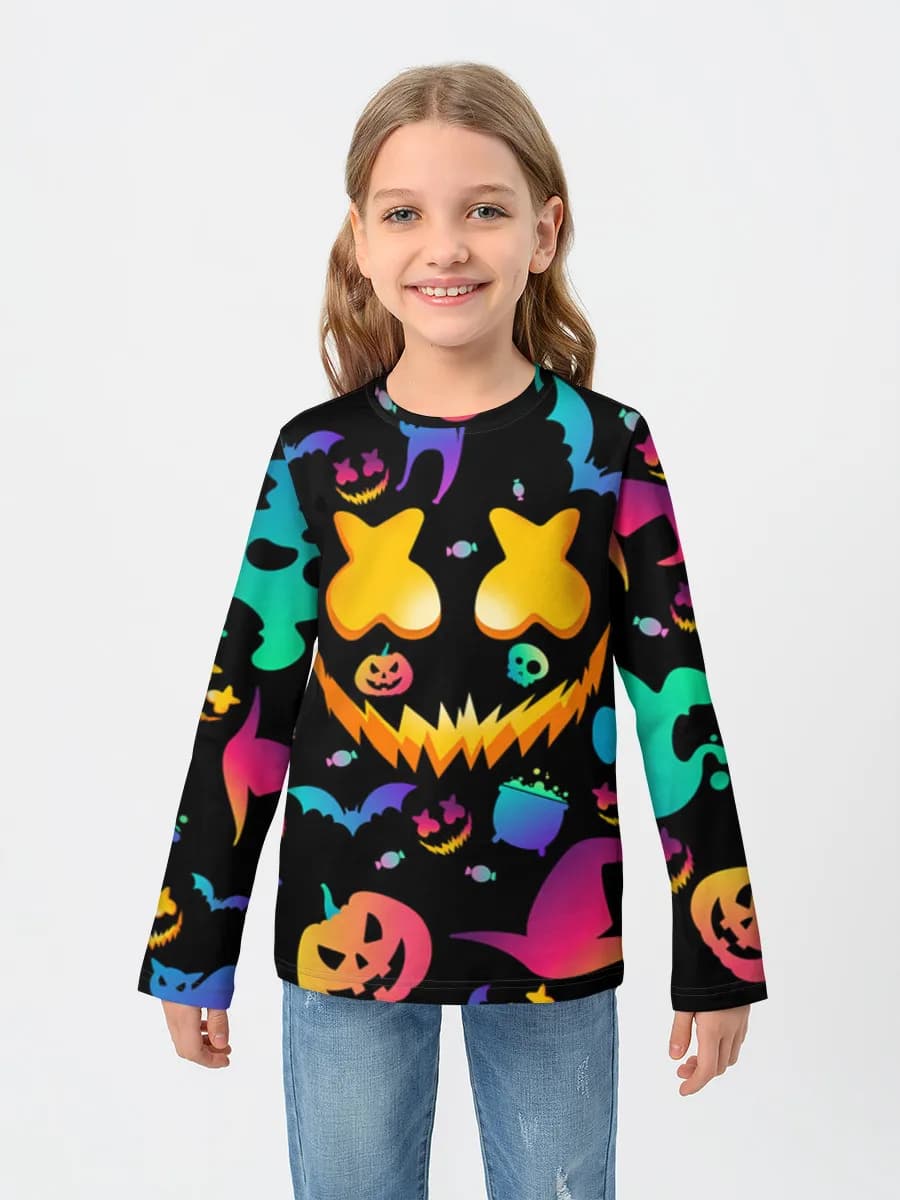 Baumwoll-Langarmshirt Mädchen