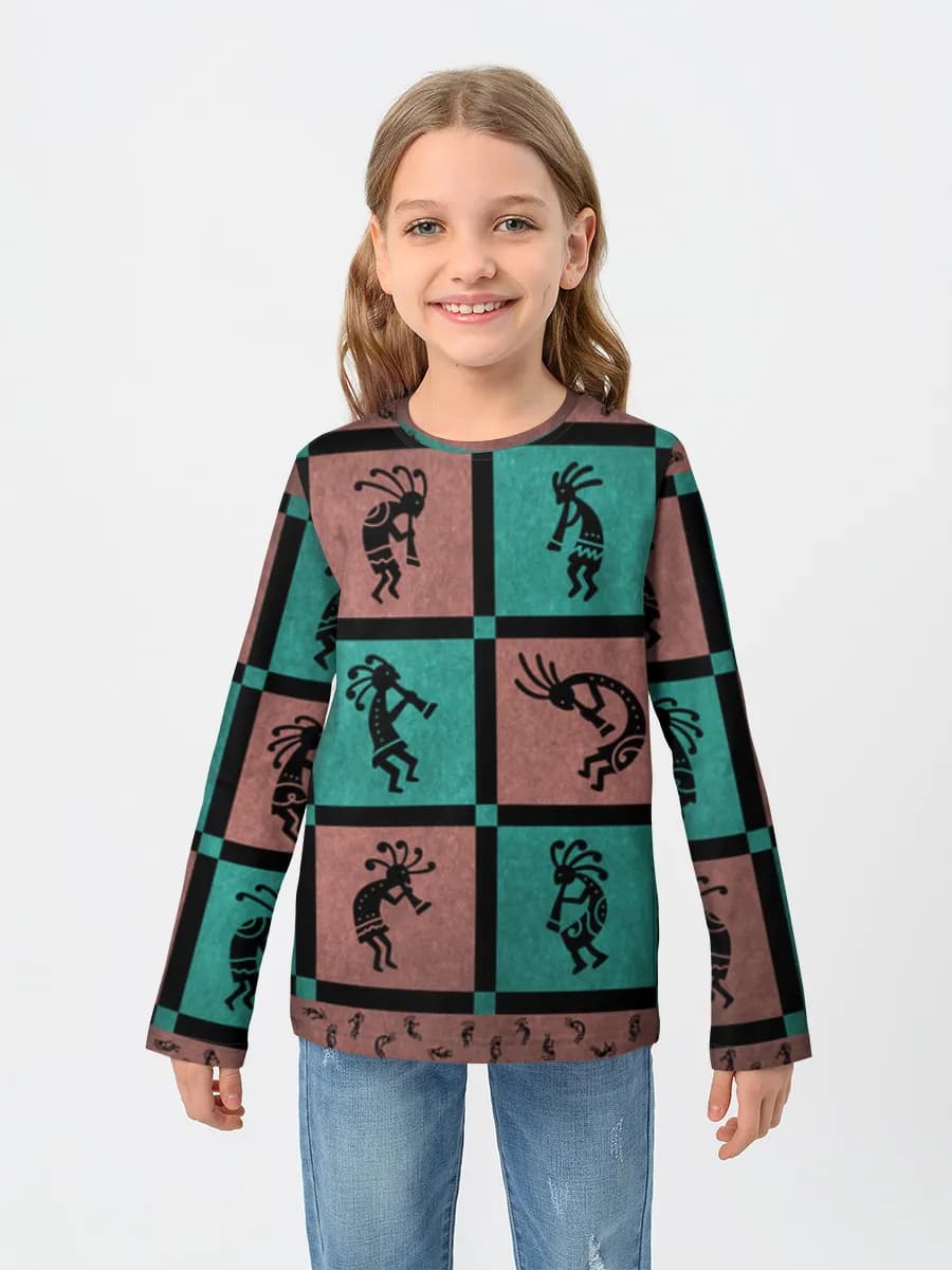 T-shirt manches longues coton fille