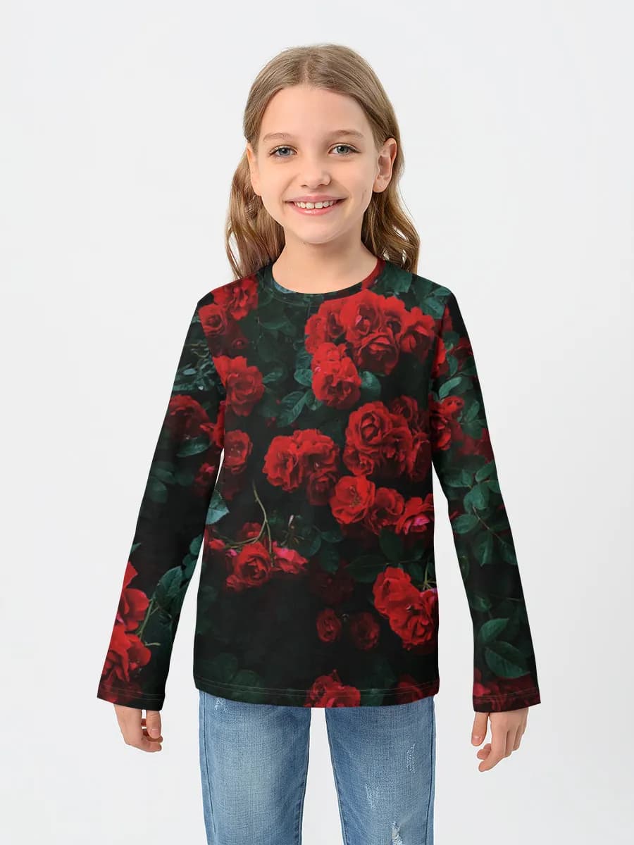 T-shirt manches longues coton fille