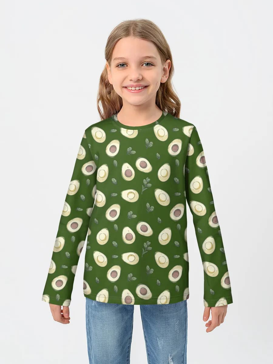 T-shirt manches longues coton fille