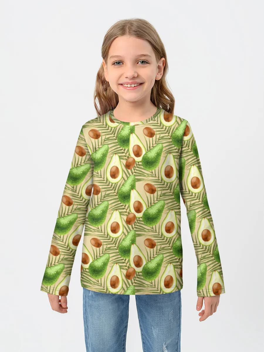 Baumwoll-Langarmshirt Mädchen