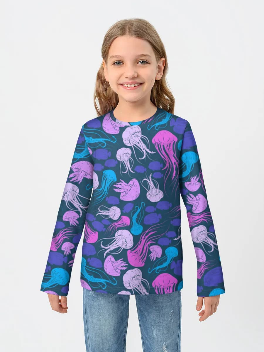 Camiseta Manga Larga de Algodón Niña