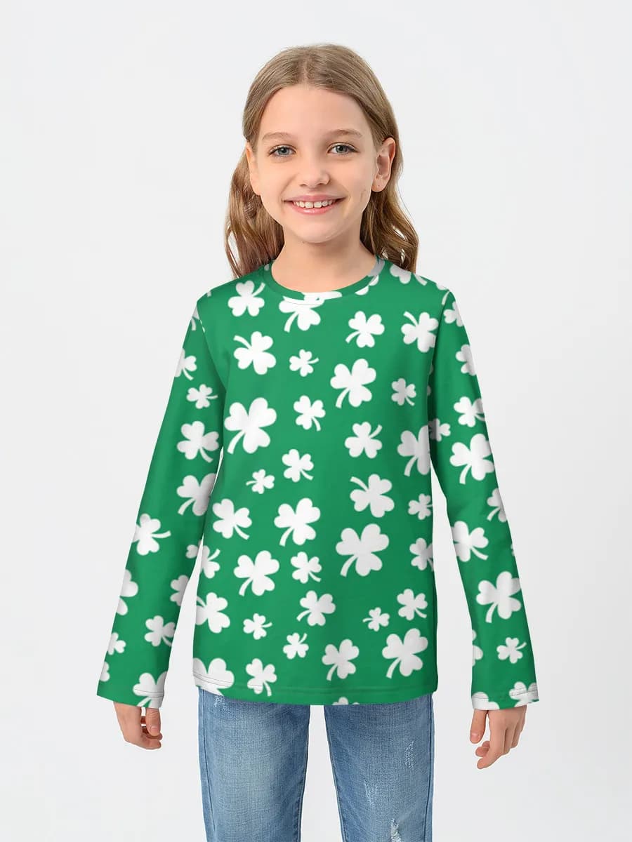 Camiseta Manga Larga de Algodón Niña