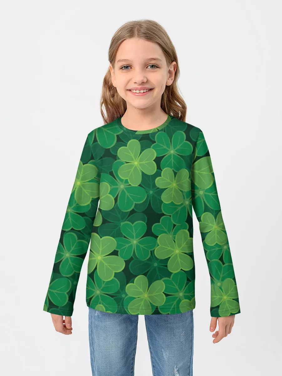 T-shirt manches longues coton fille