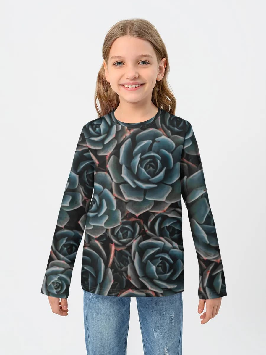 Camiseta Manga Larga de Algodón Niña