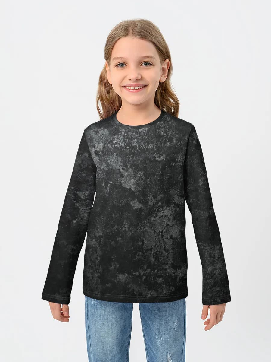 Girls' cotton long sleeve shirt