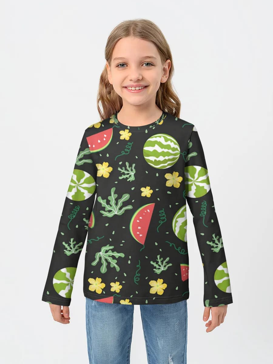Camiseta Manga Larga de Algodón Niña