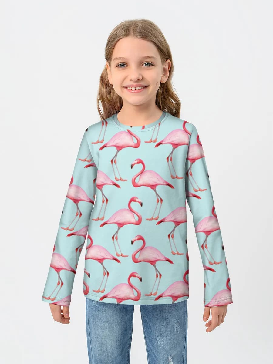 Baumwoll-Langarmshirt Mädchen