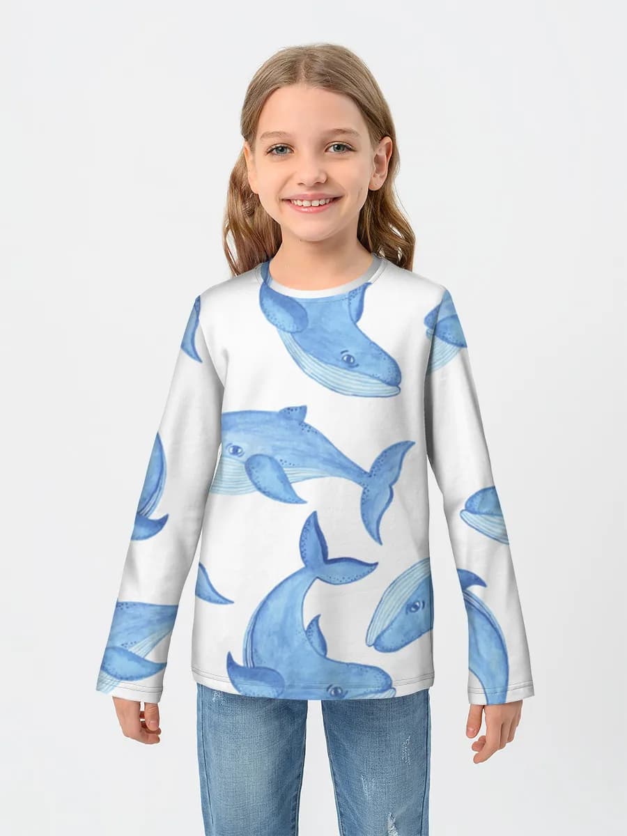 T-shirt manches longues coton fille