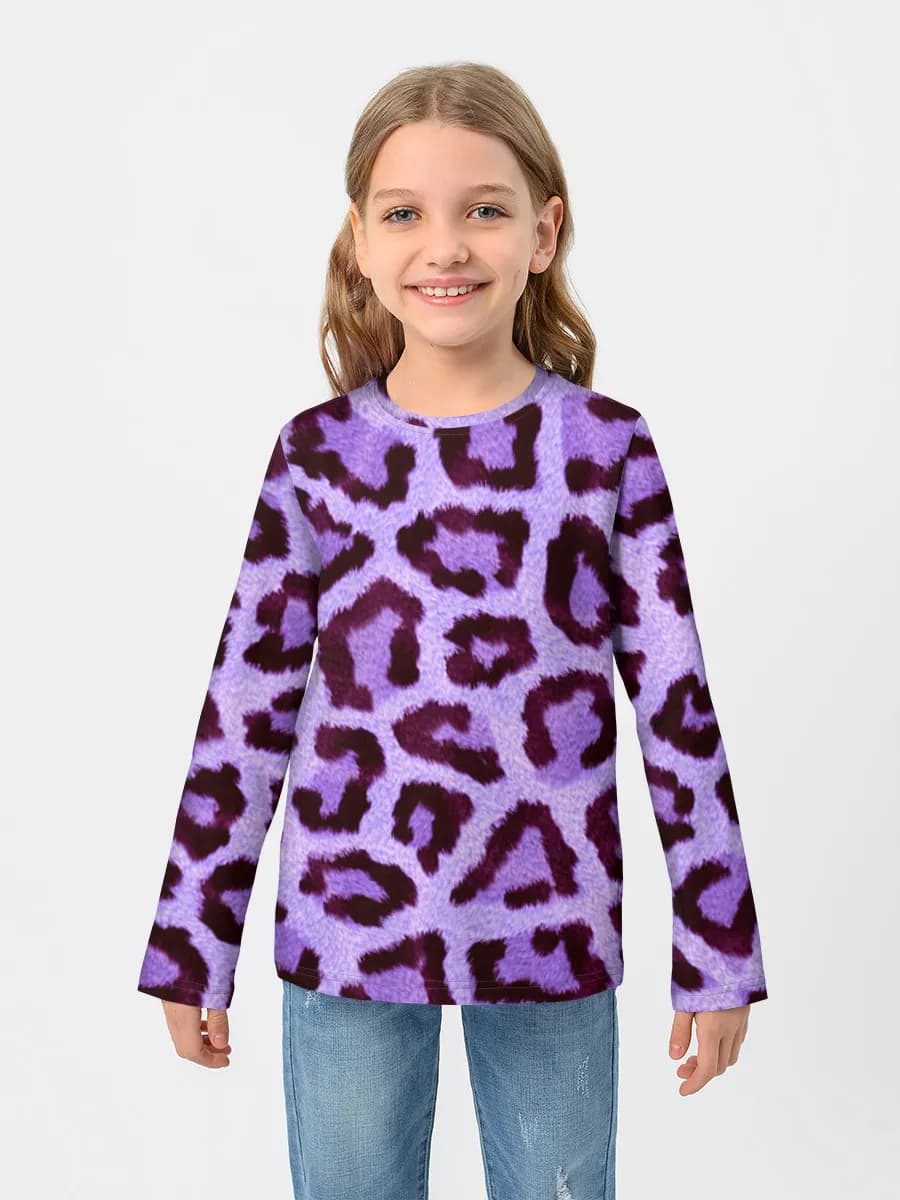 Baumwoll-Langarmshirt Mädchen