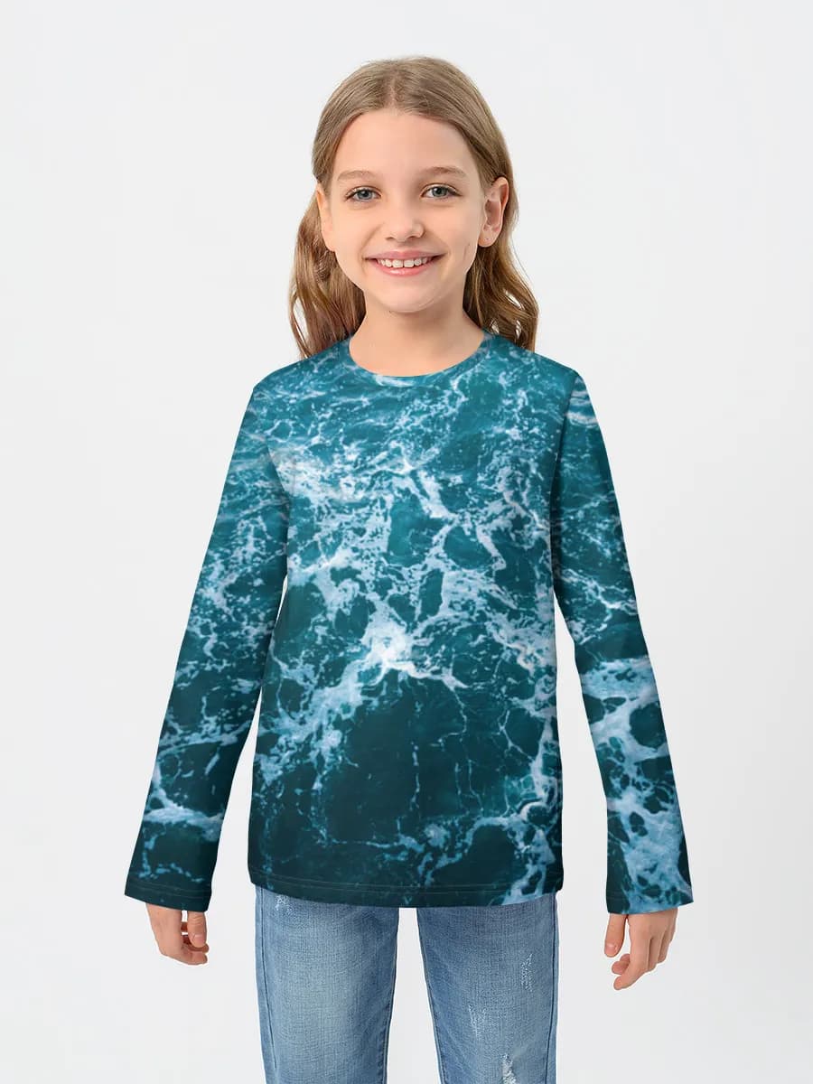 Camiseta Manga Larga de Algodón Niña
