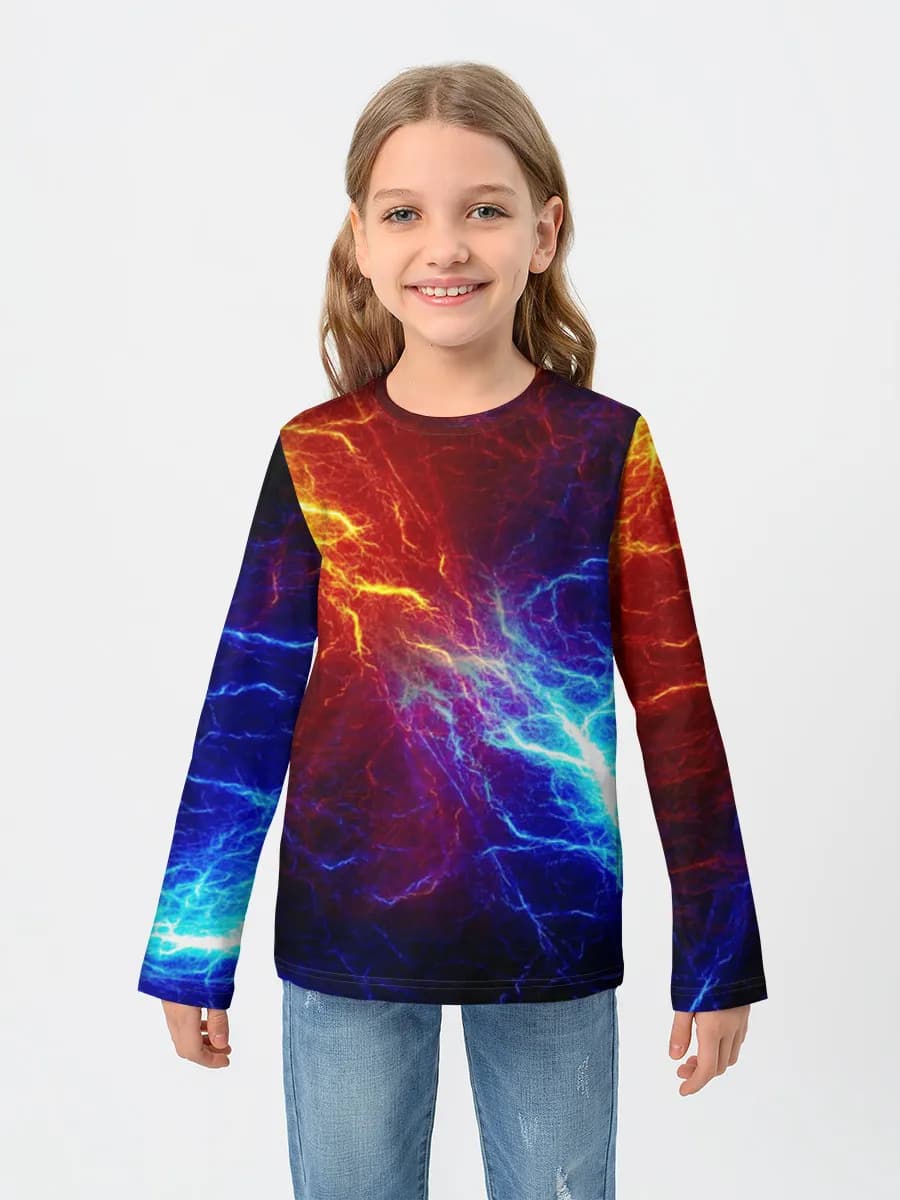 T-shirt manches longues coton fille