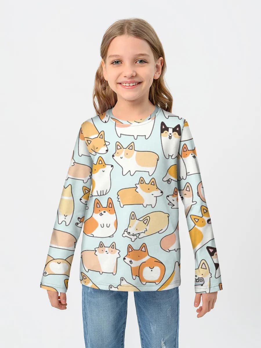 Camiseta Manga Larga de Algodón Niña