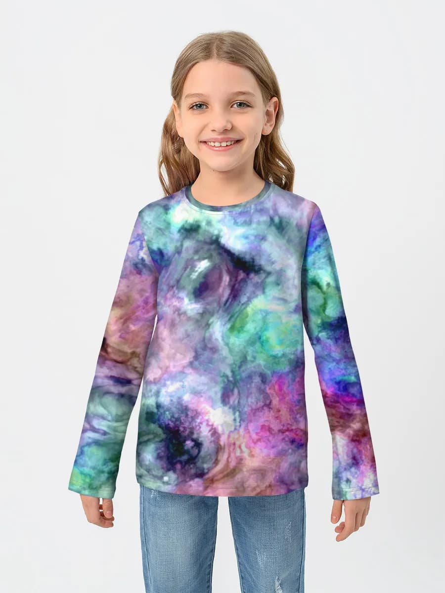 Camiseta Manga Larga de Algodón Niña