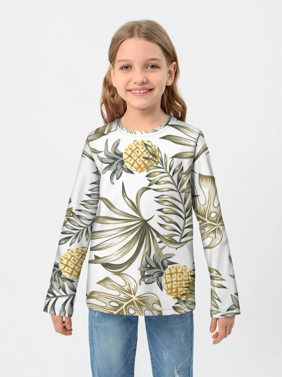 Camiseta Manga Larga de Algodón Niña