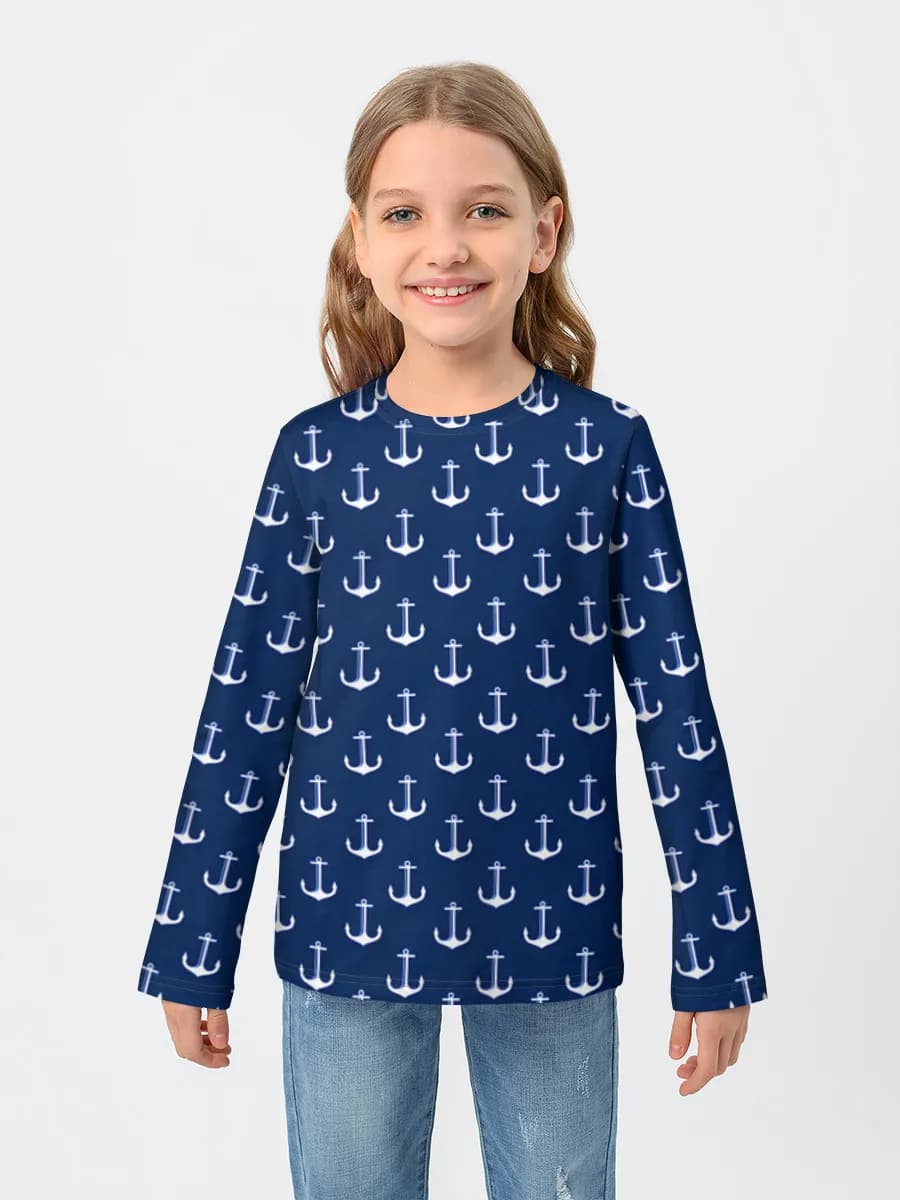 Baumwoll-Langarmshirt Mädchen
