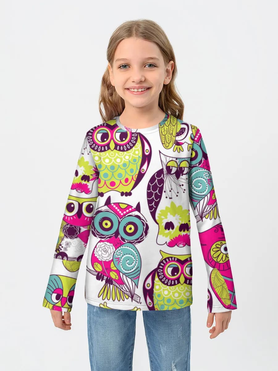 Baumwoll-Langarmshirt Mädchen