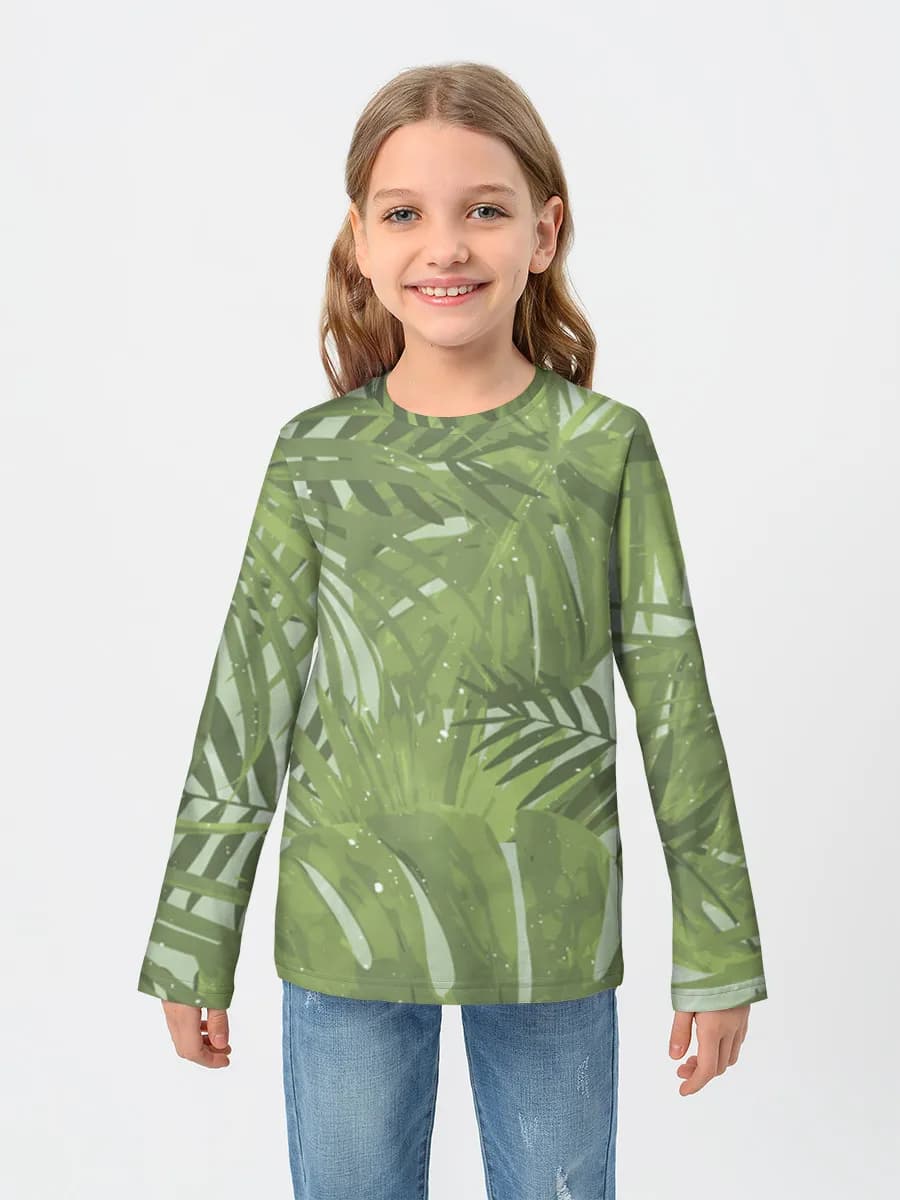Camiseta Manga Larga de Algodón Niña