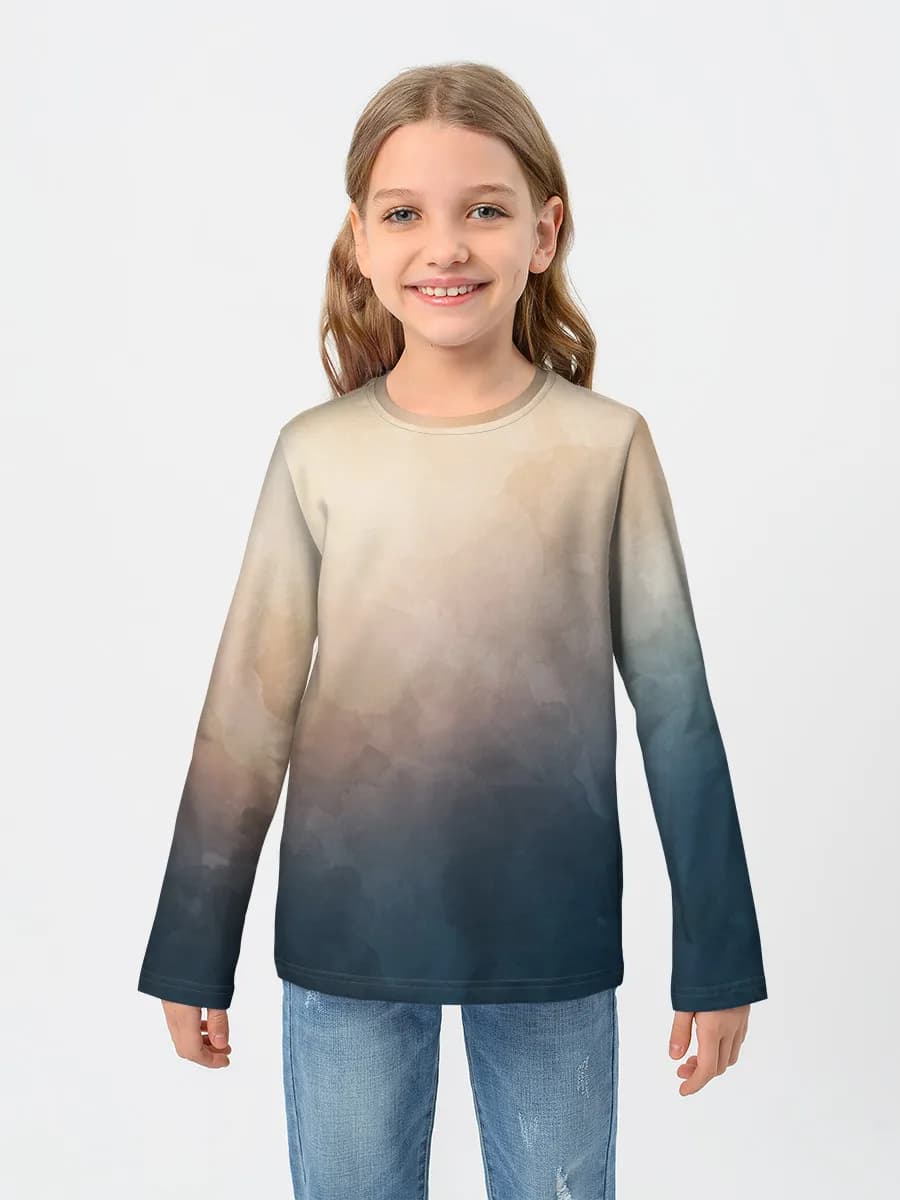 T-shirt manches longues coton fille