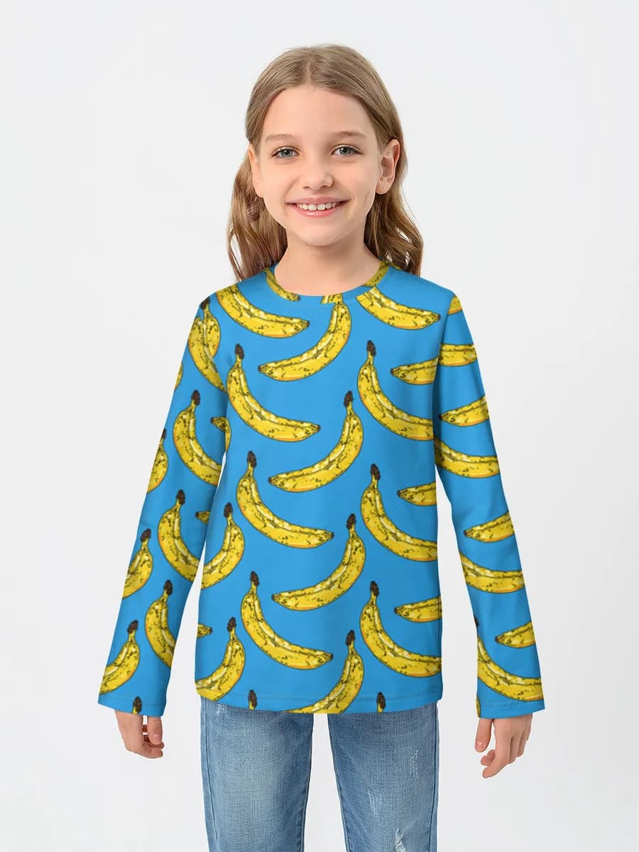 T-shirt manches longues coton fille