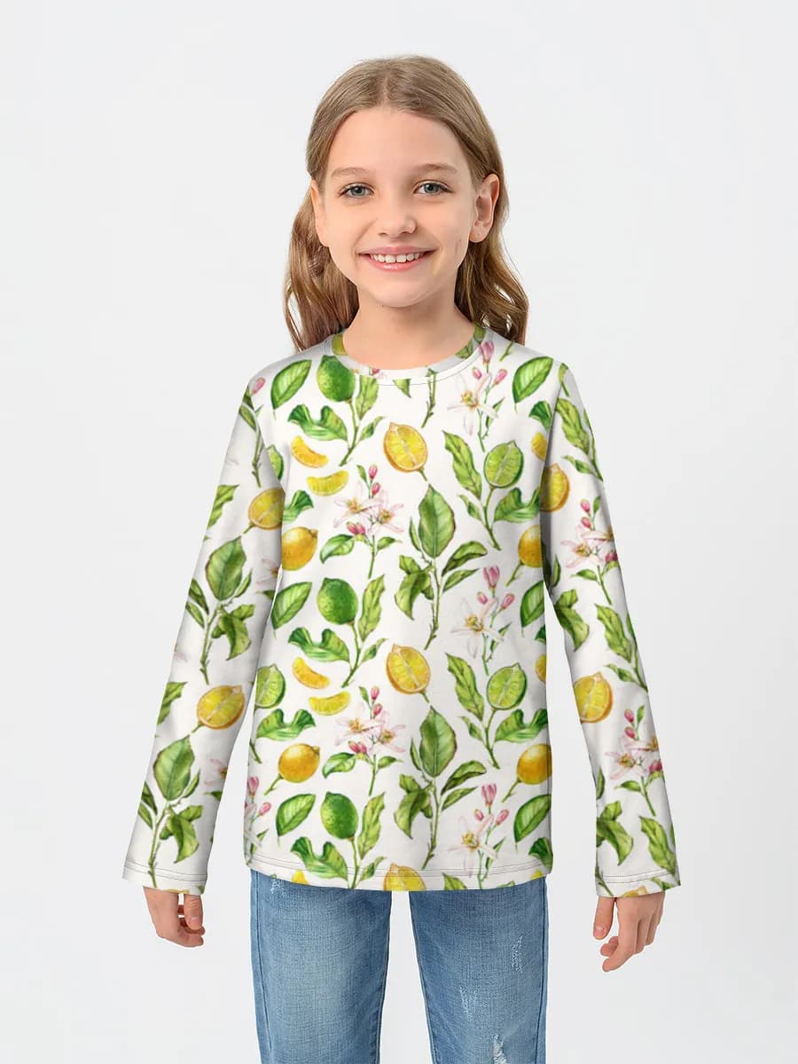 T-shirt manches longues coton fille
