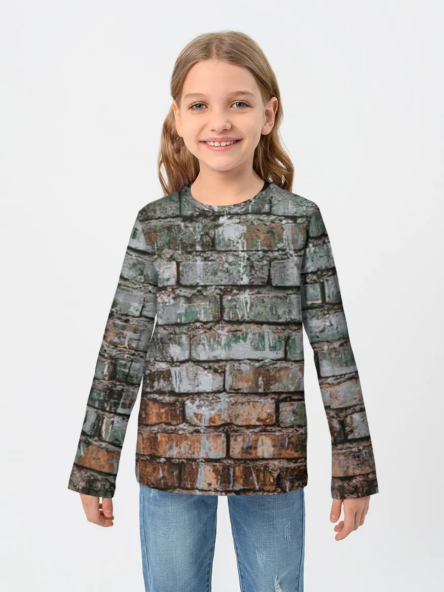 Camiseta Manga Larga de Algodón Niña