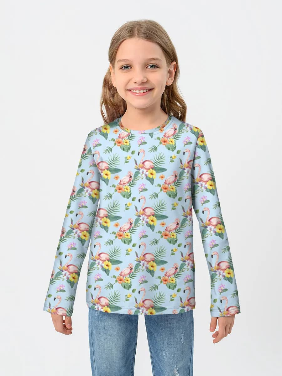 Baumwoll-Langarmshirt Mädchen