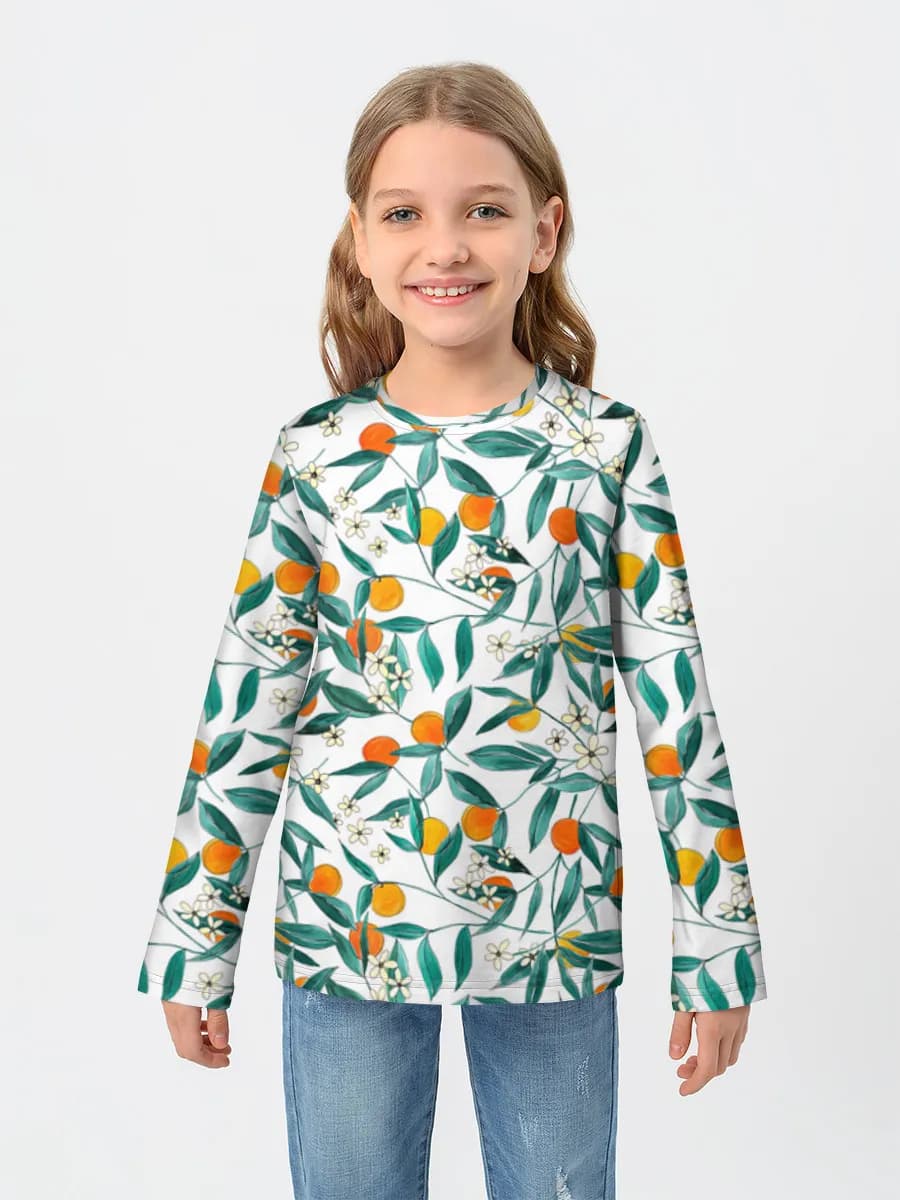 Camiseta Manga Larga de Algodón Niña