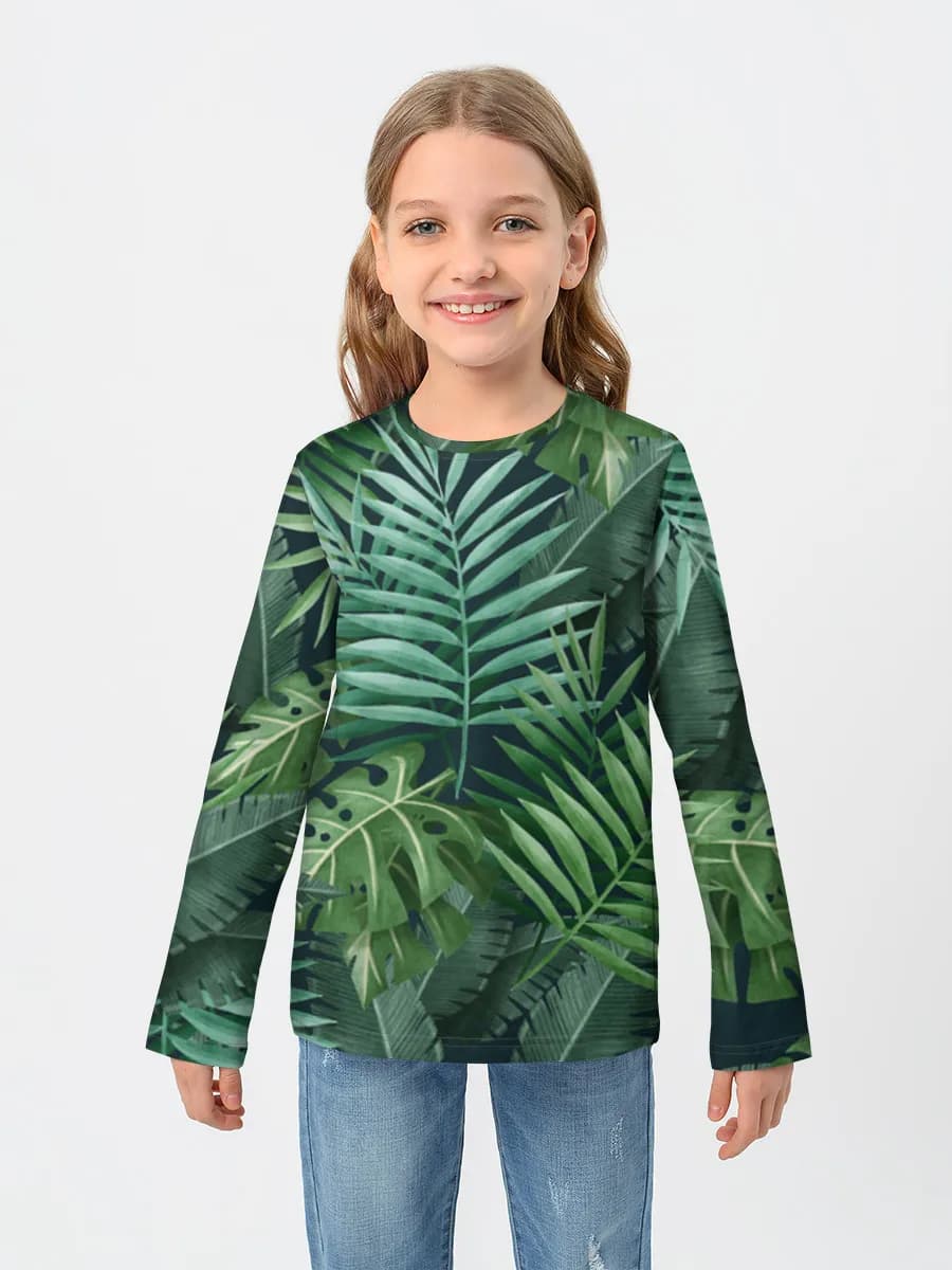 Camiseta Manga Larga de Algodón Niña