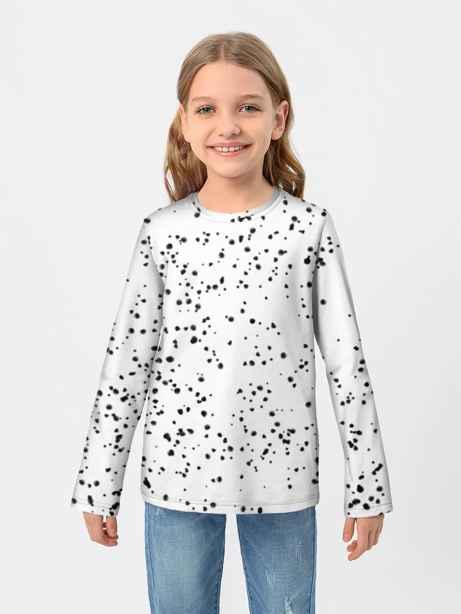 Girls' cotton long sleeve shirt