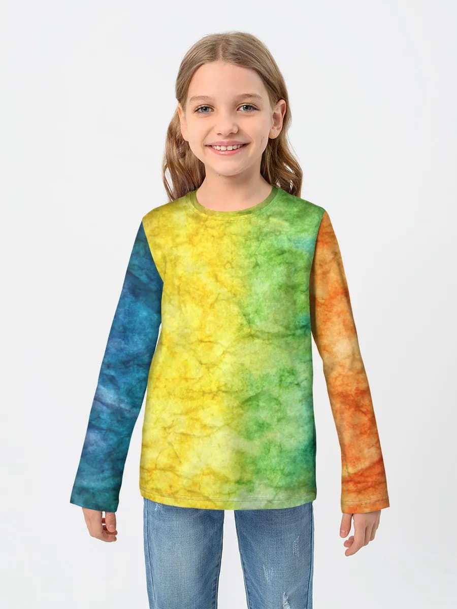 T-shirt manches longues coton fille